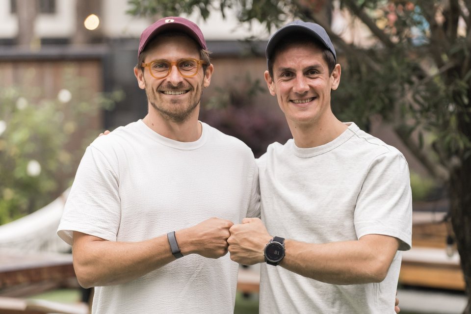 Robin Choy with Adside co-founder Guillaume Miara